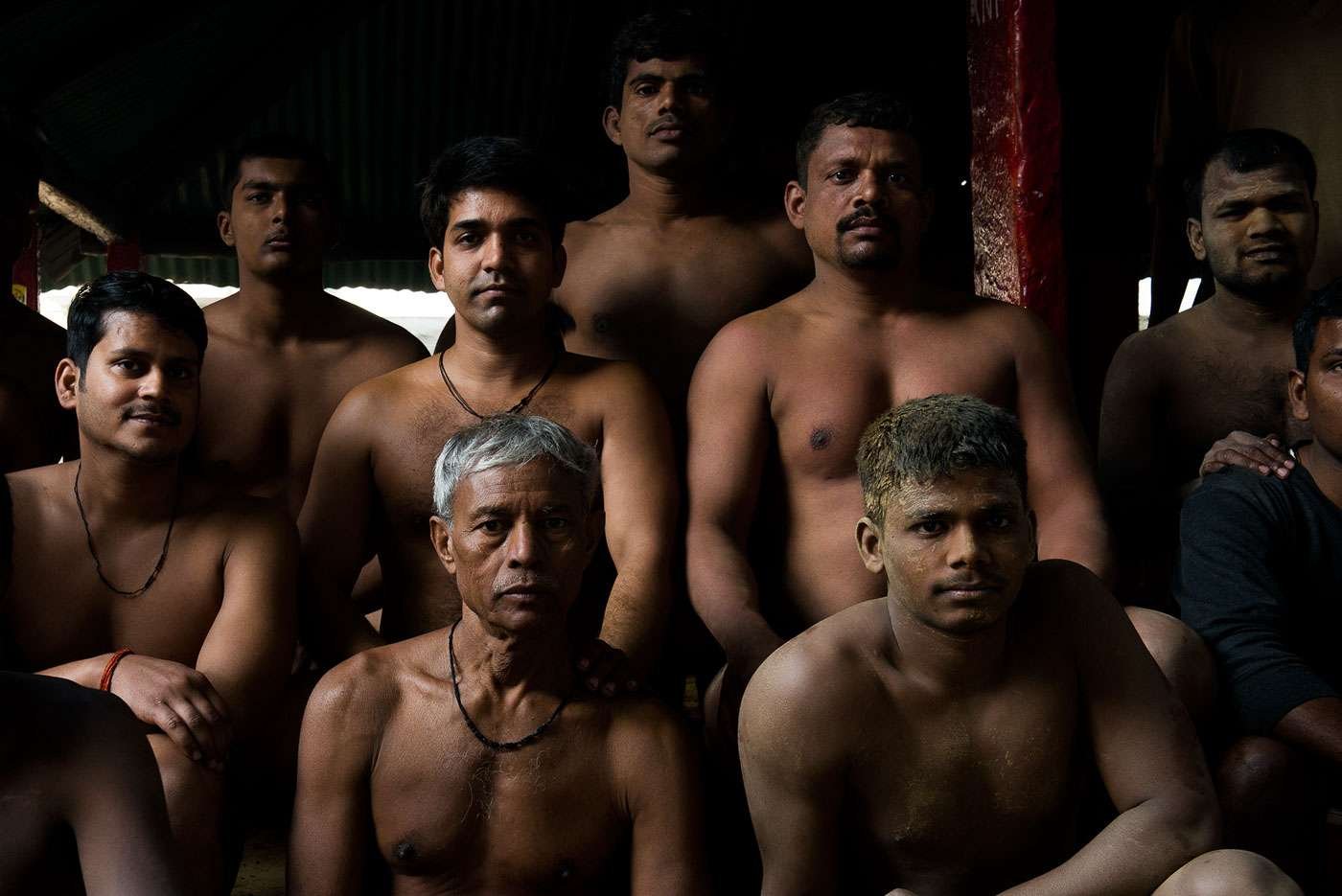 Kushti wrestlers share a camaraderie born of a shared way of life and life goals.