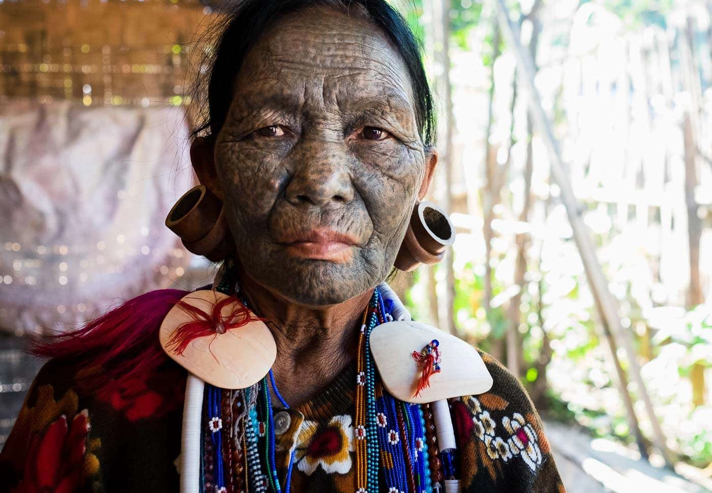 myanmar photo tours - chin state - photo of tribeswoman