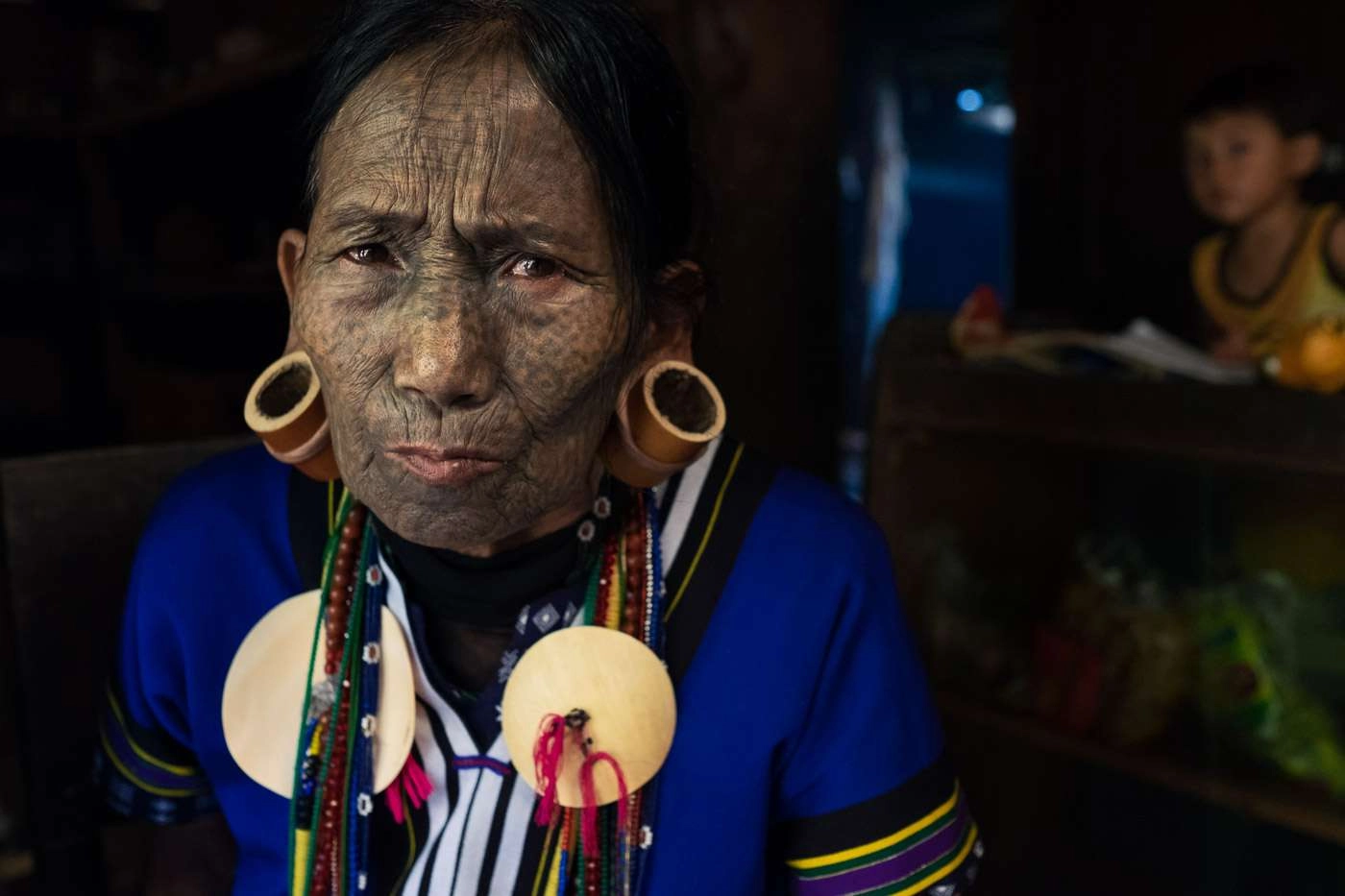 myanmar photo tours - chin state - photo of tribeswoman