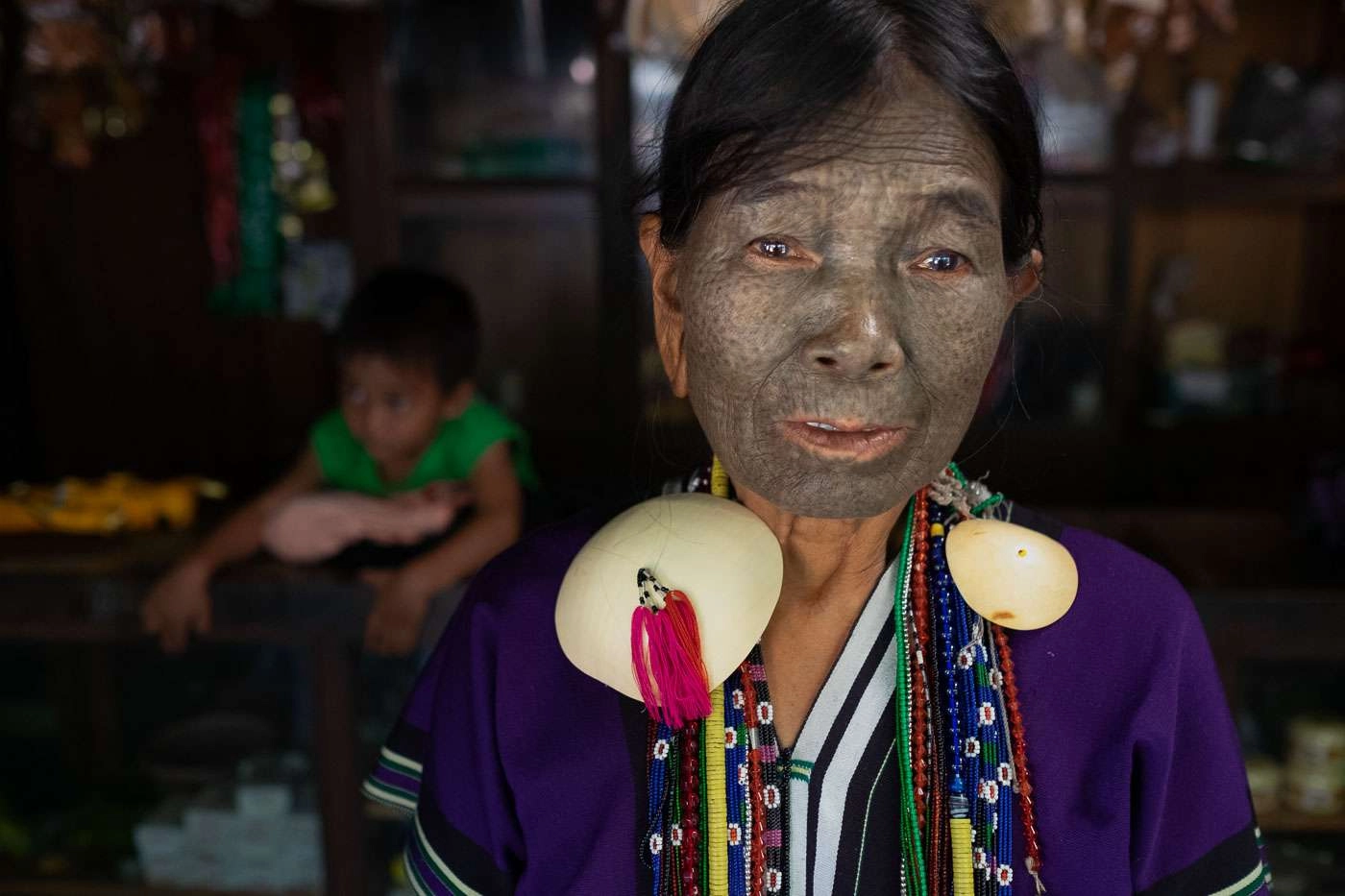 myanmar photo tours - chin state - photo of tribeswoman