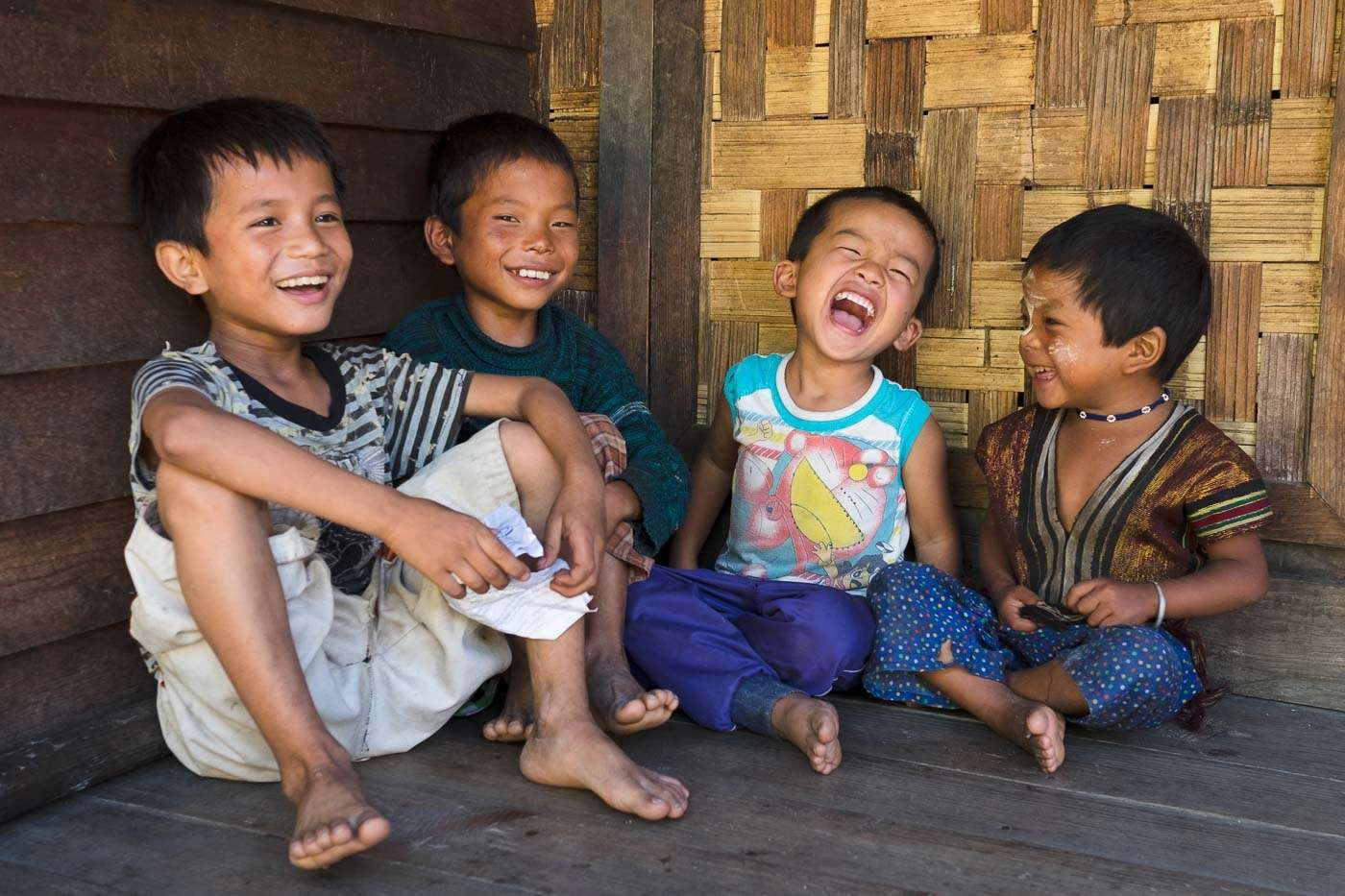 myanmar photo tours - chin state - photo of Chin children