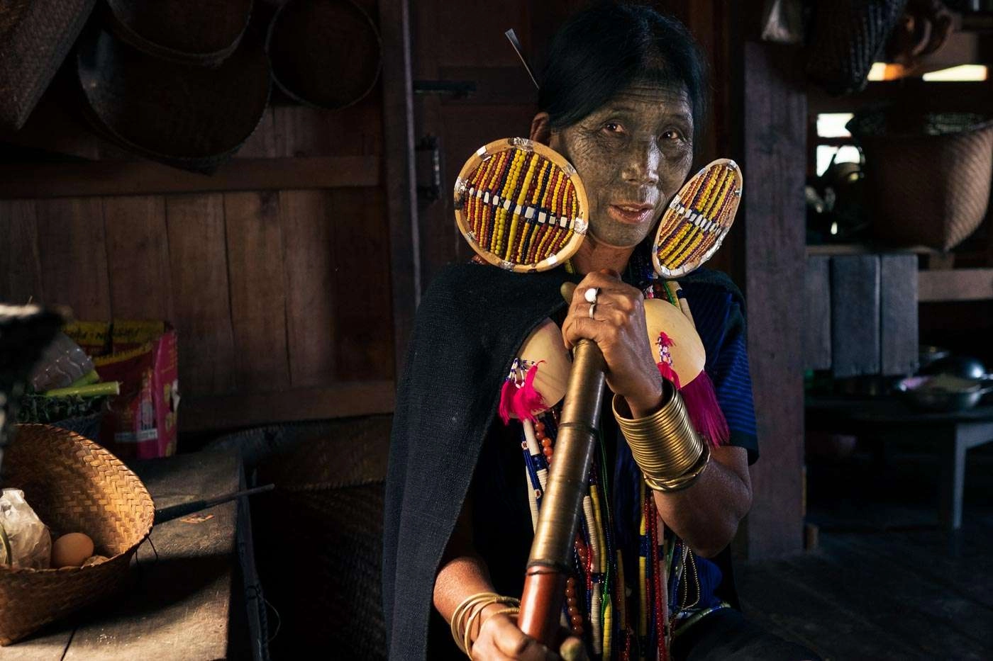 myanmar photo tours - chin state - photo of tribeswoman