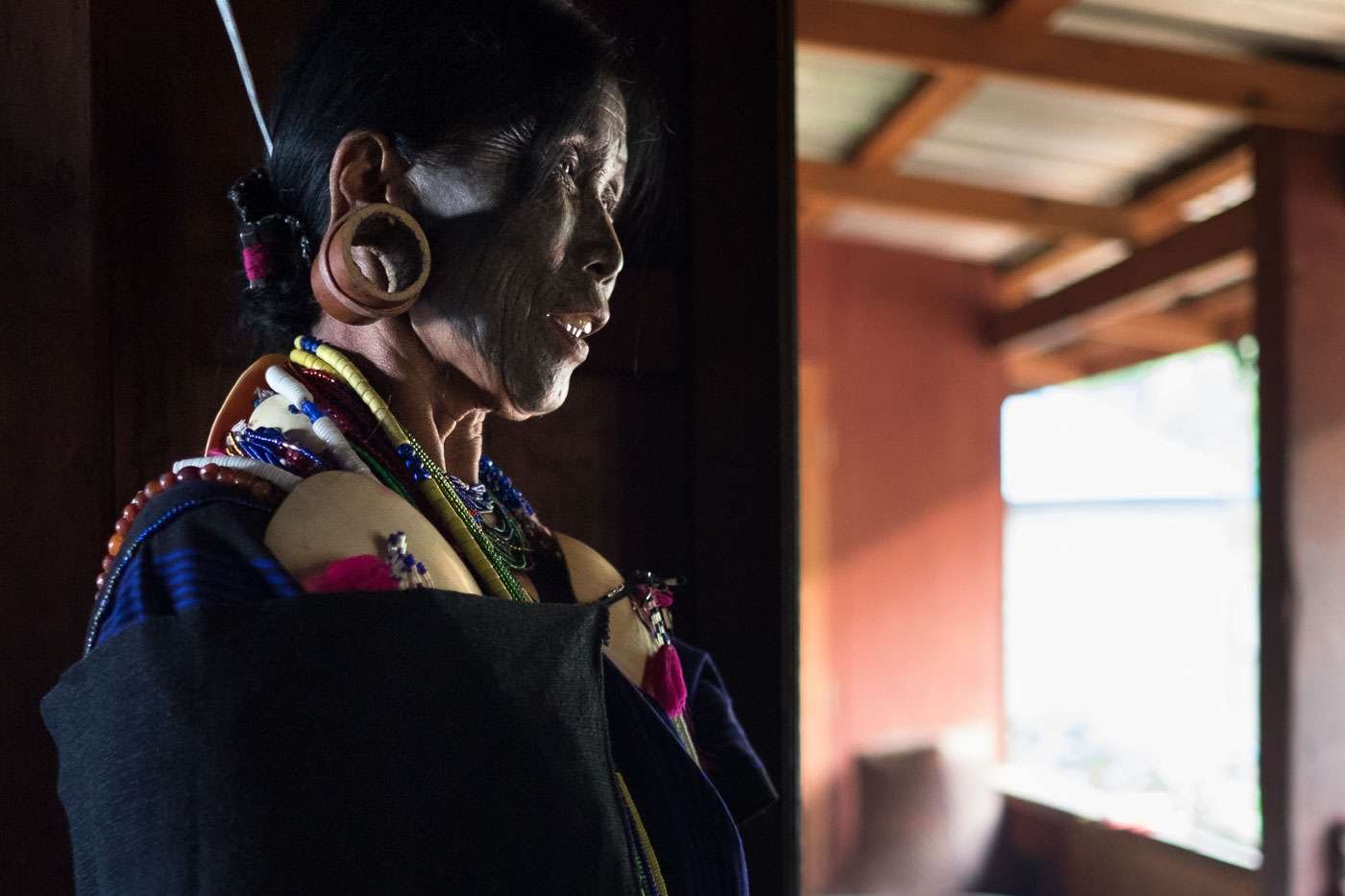 myanmar photo tours - chin state - photo of tribeswoman