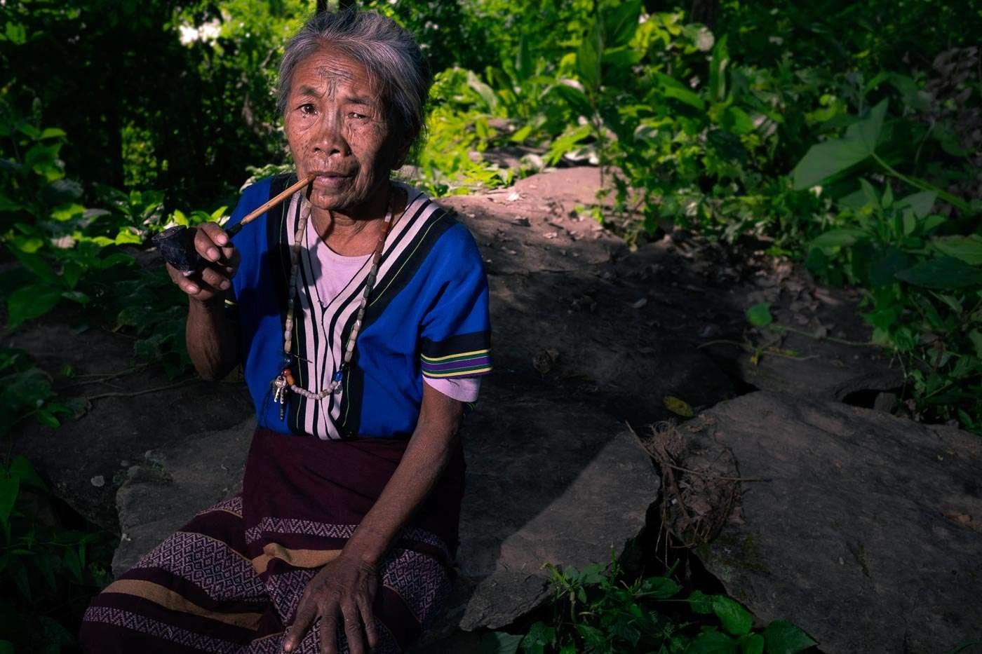 myanmar photo tours - chin state - photo of tribeswoman