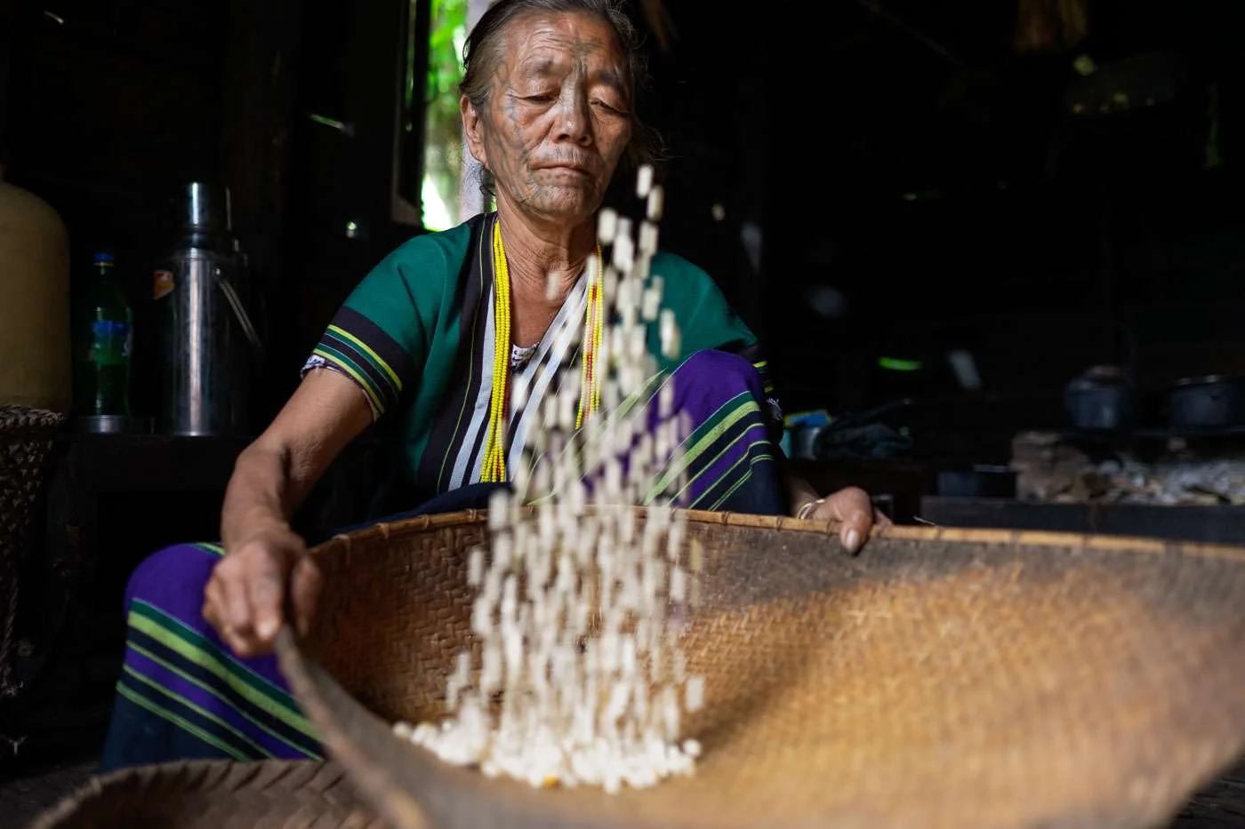 myanmar photo tours - chin state - photo of tribeswoman