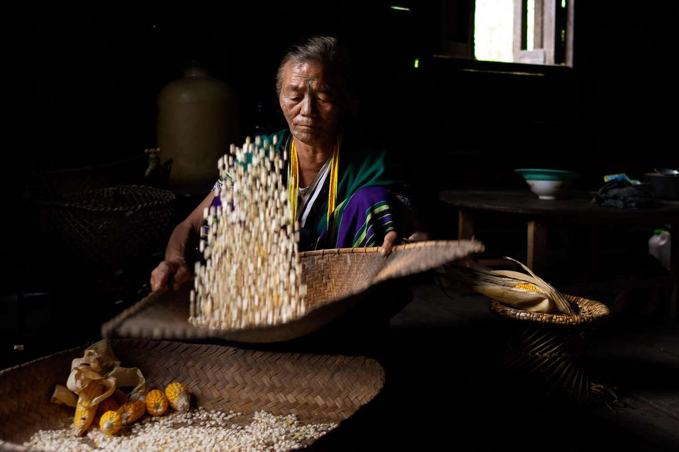 myanmar photo tours - chin state - photo of tribeswoman